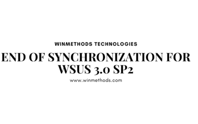 End of synchronization for WSUS 3.0 SP2